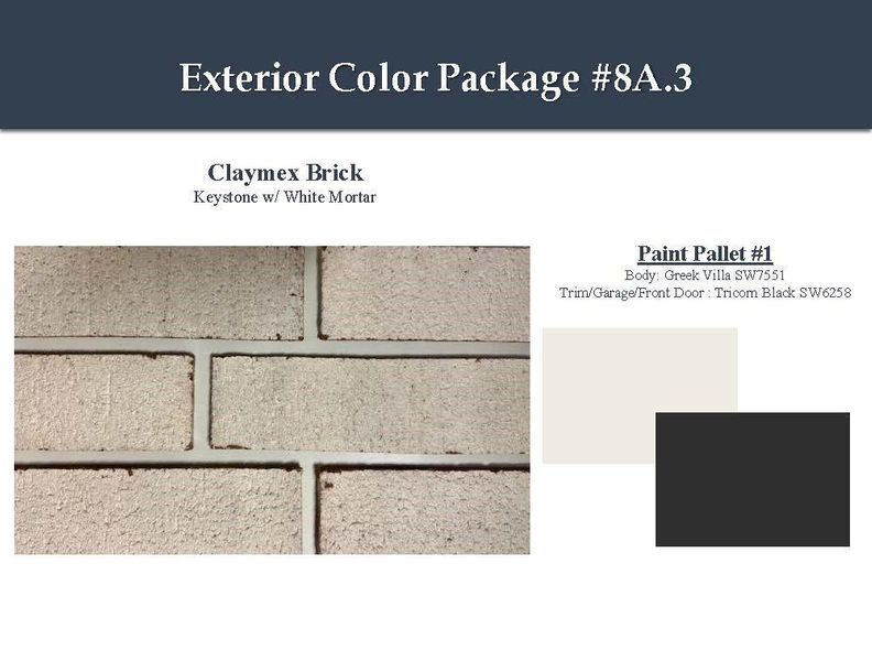 Sample of building materials used in homes in Windrose Green, Angleton (Image 4). Sample of building materials used in homes in Windrose Green, Angleton (Image 4).