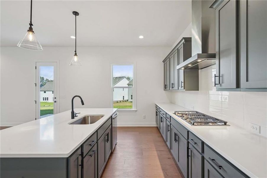 Furnished interior view inside a new home in East Harbor II at Chestatee, Dawsonville (Image 9).