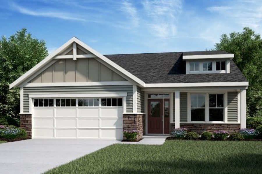 Representative exterior photo of a completed home built from the Edenton by Fischer Homes in Easton Park, Dallas, GA (Image 6).
