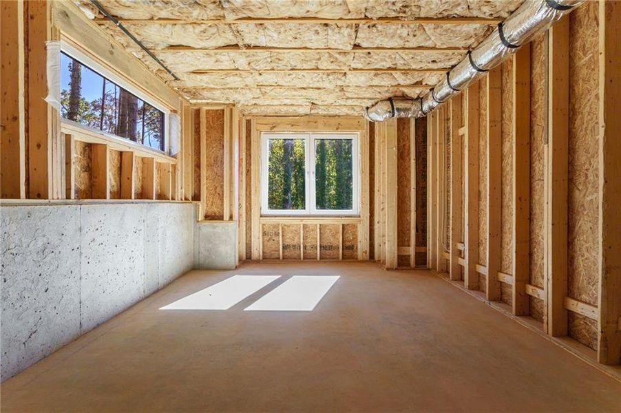 In-progress construction of a new home in , Cumming, GA (Image 116).