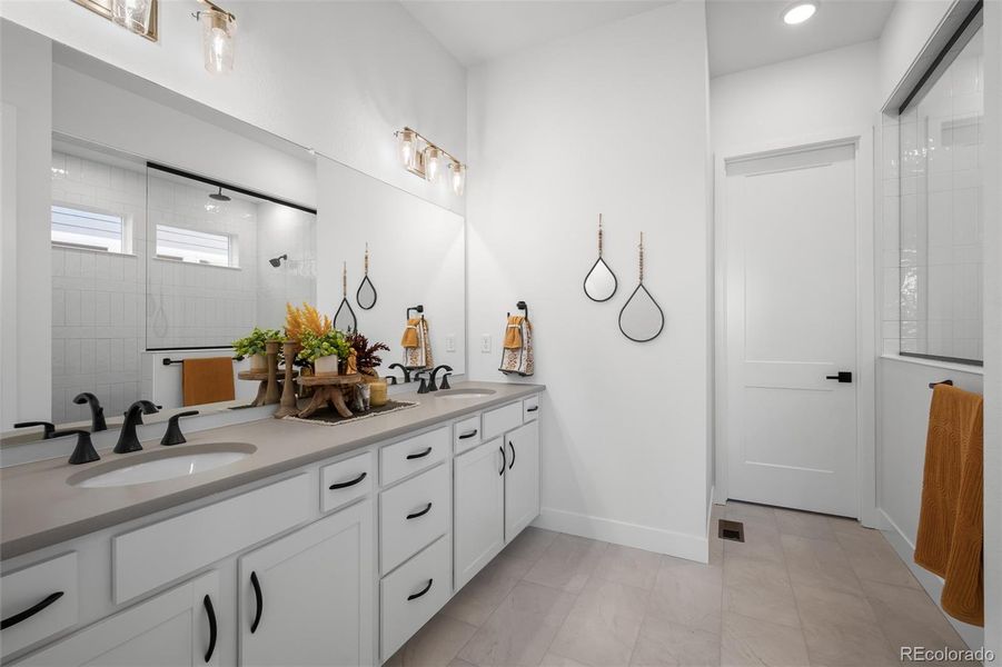 Furnished interior view inside a new home in Revel Crossing at Wolf Ranch - The Panorama Collection, Colorado Springs (Image 13).