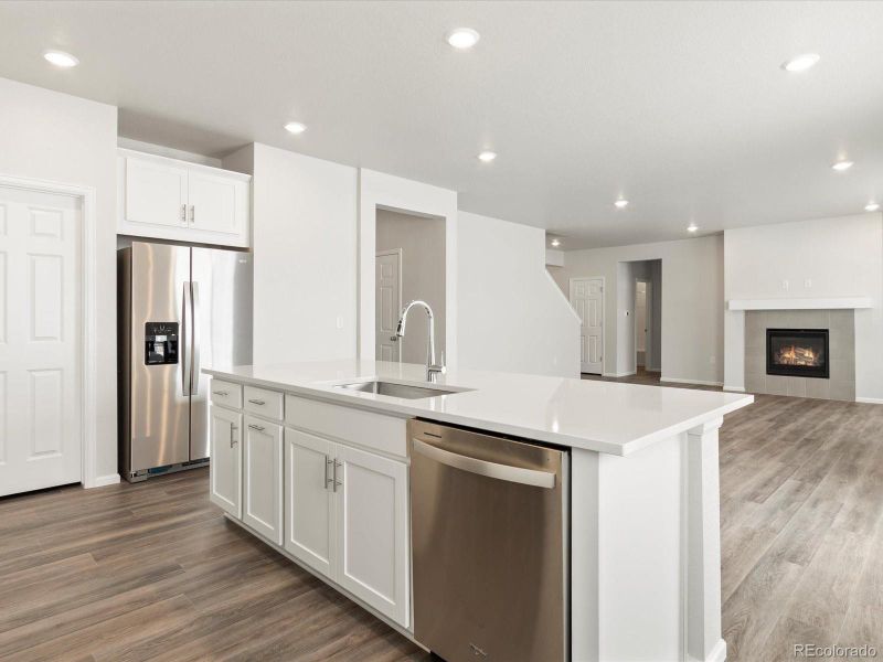 Furnished interior view inside a new home in Poudre Heights: The Alpine Collection, Windsor (Image 15).