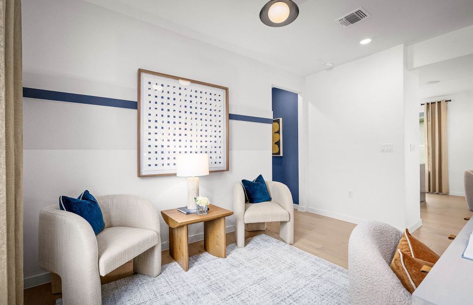 Representative furnished interior of a home built from the Hallmark by Del Webb in Del Webb Austin at Lost Pines, Bastrop (Image 18).