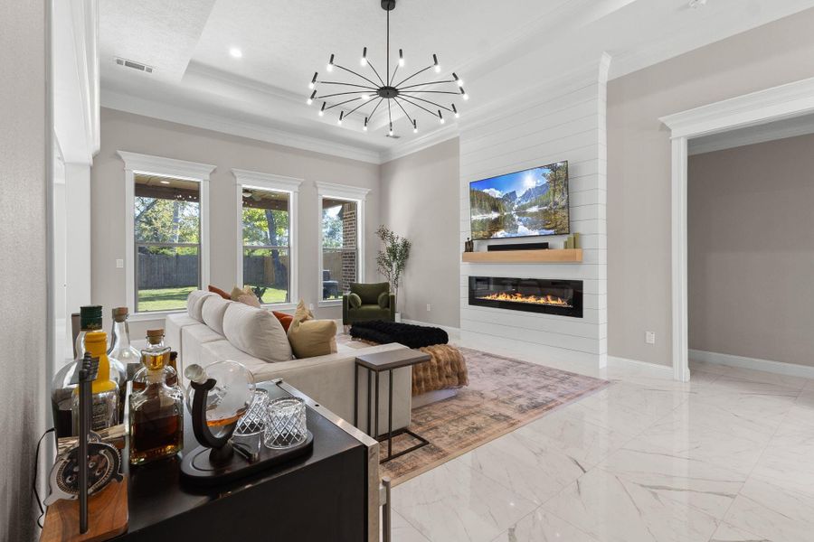 Furnished interior view inside a new home in , Beaumont (Image 10).
