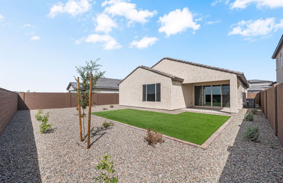 Exterior details and patio area of a home in Soleo, San Tan Valley (Image 3).