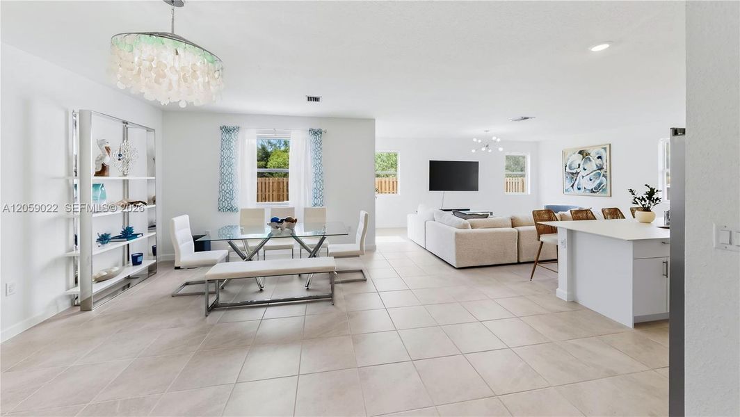 Furnished interior view inside a new home in , Homestead (Image 17). Furnished interior view inside a new home in , Homestead (Image 17).