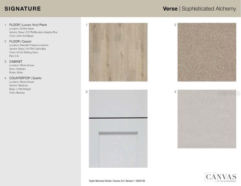 Sample of building materials used in homes in The Towns at Skye Ranch, Sarasota (Image 19).