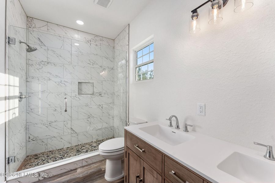 Furnished interior view inside a new home in , Hampton (Image 10).