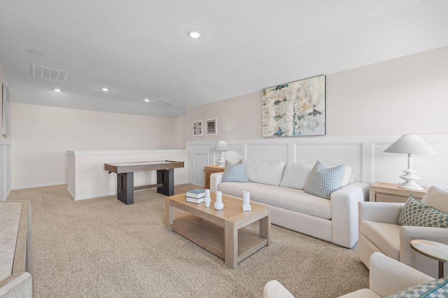 Furnished interior view inside a new home in Newport Pointe, Crosby (Image 18).