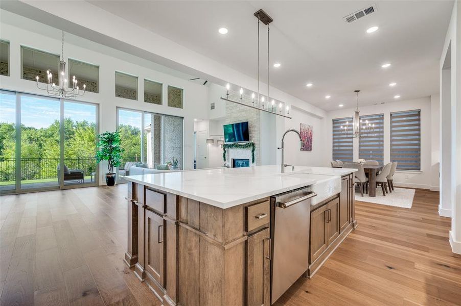 Furnished interior view inside a new home in Sandbrock Ranch, Aubrey (Image 5).