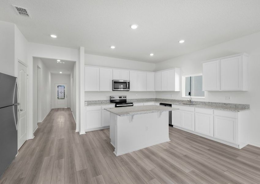 This kitchen is perfect for preparing your family's favorite meals! This kitchen is perfect for preparing your family's favorite meals!