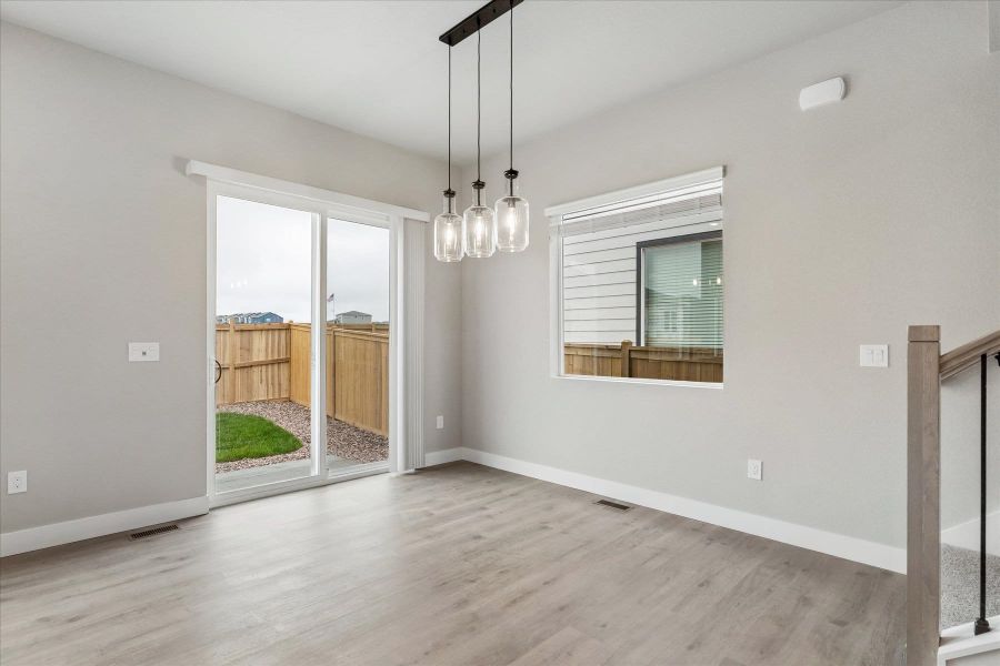 Spacious, unfurnished interior of a new home in Aspen Meadows, Colorado Springs (Image 17). Spacious, unfurnished interior of a new home in Aspen Meadows, Colorado Springs (Image 17).