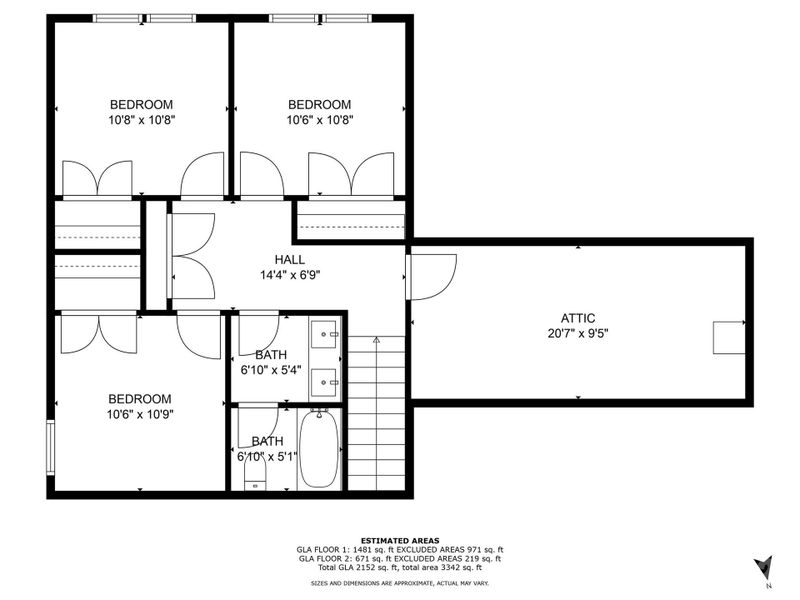 2D floor plan layout of this home in , Hickory, NC (Image 7). 2D floor plan layout of this home in , Hickory, NC (Image 7).