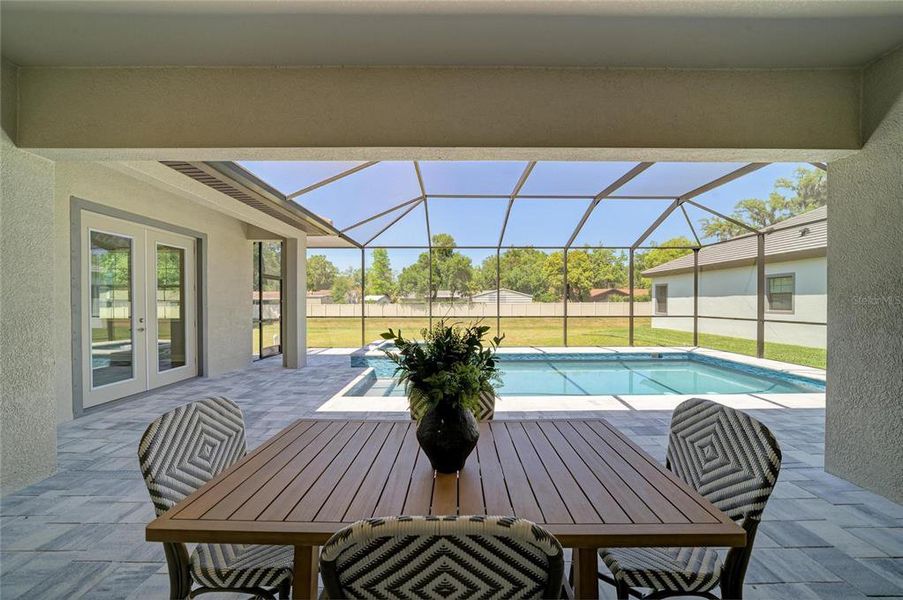 Exterior details and patio area of a home in Hidden Lakes, Brandon (Image 3).