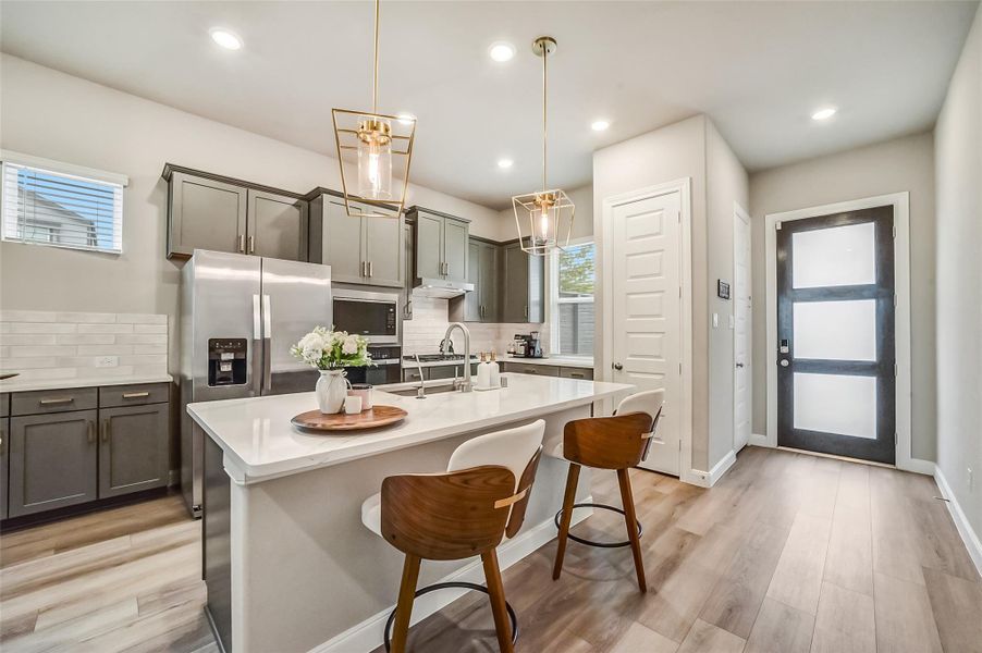 Furnished interior view inside a new home in , Houston (Image 10).