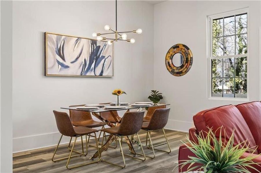 Furnished interior view inside a new home in , Hapeville (Image 4).