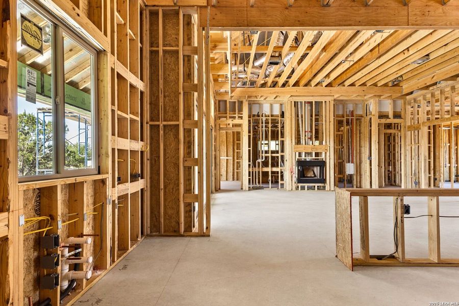 In-progress construction of a new home in , Canyon Lake, TX (Image 19).