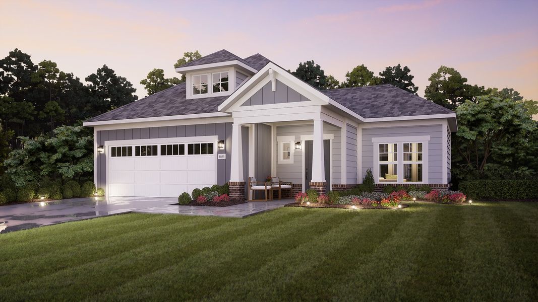 Representative exterior photo of a completed home built from the Palazzo by Epcon Communities in The Courtyards at Stewarts Creek, Smyrna, TN (Image 28).