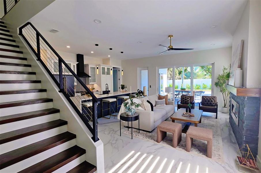 Furnished interior view inside a new home in , Sarasota (Image 7).