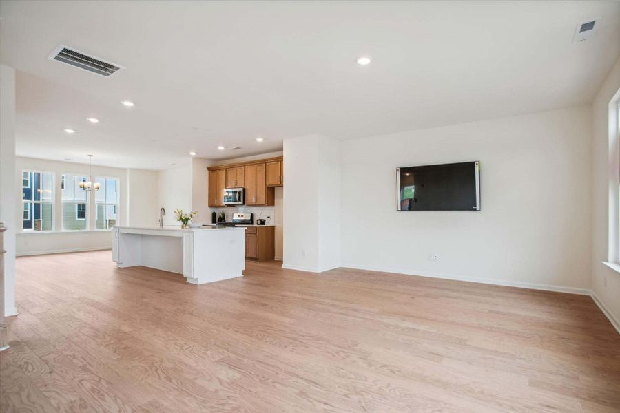 Spacious, unfurnished interior of a new home in The Parc Townes at Wendell, Wendell (Image 31). Spacious, unfurnished interior of a new home in The Parc Townes at Wendell, Wendell (Image 31).
