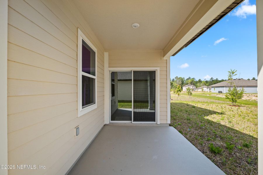Exterior details and patio area of a home in Westport Landing, Jacksonville (Image 28).