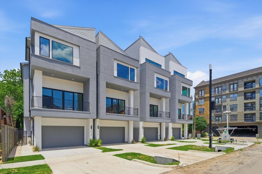Front exterior of a new home in , Houston, TX, highlighting curb appeal (Image 24).