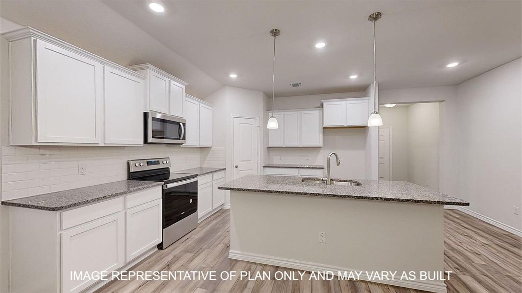 Furnished interior view inside a new home in Three Creeks - Colt Creek, Belton (Image 4). Furnished interior view inside a new home in Three Creeks - Colt Creek, Belton (Image 4).