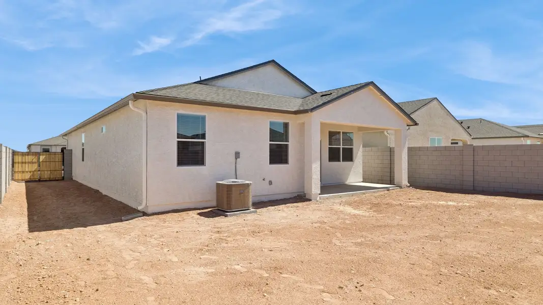 Exterior details and patio area of a home in Quail Ranch, San Tan Valley (Image 3). Exterior details and patio area of a home in Quail Ranch, San Tan Valley (Image 3).