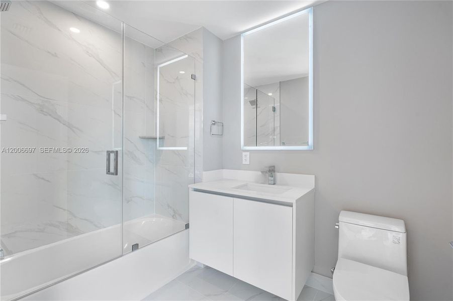 Furnished interior view inside a new home in , Miami (Image 8).