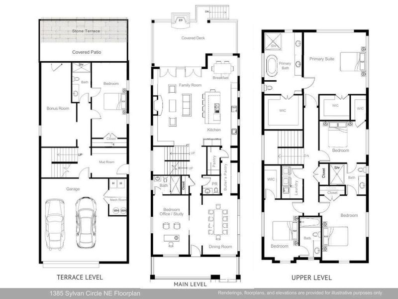 2D floor plan layout of this home in , Brookhaven, GA (Image 2). 2D floor plan layout of this home in , Brookhaven, GA (Image 2).
