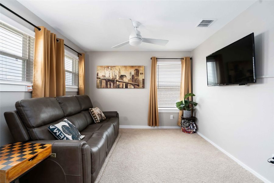 Furnished interior view inside a new home in Ascend at Legends Bay, Baytown (Image 13). Furnished interior view inside a new home in Ascend at Legends Bay, Baytown (Image 13).