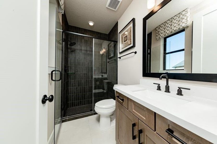 Furnished interior view inside a new home in Bridgeland, Cypress (Image 6).