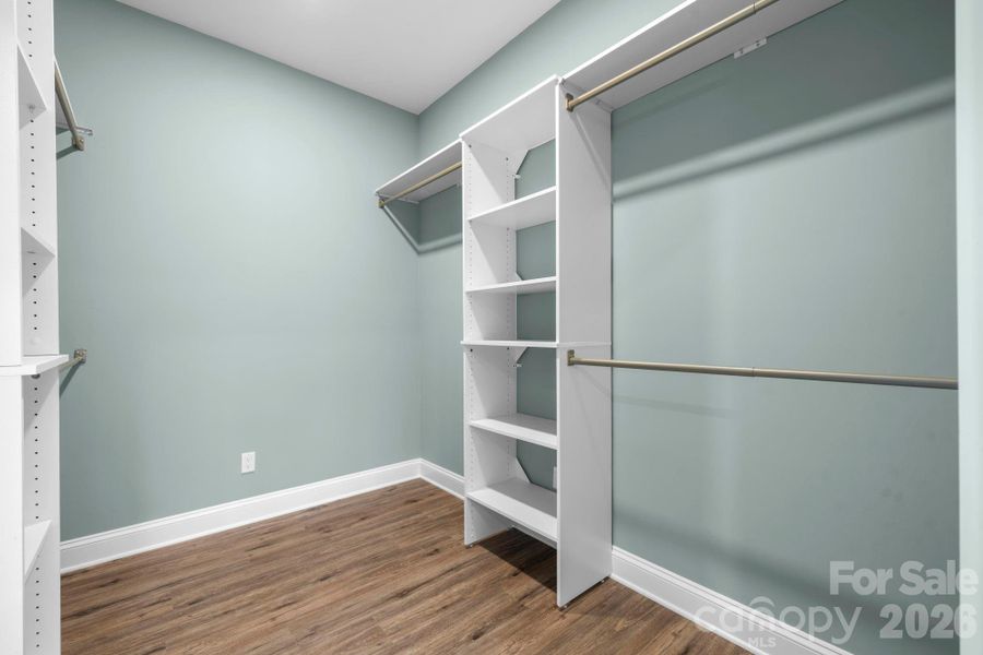 Primary walk in closet