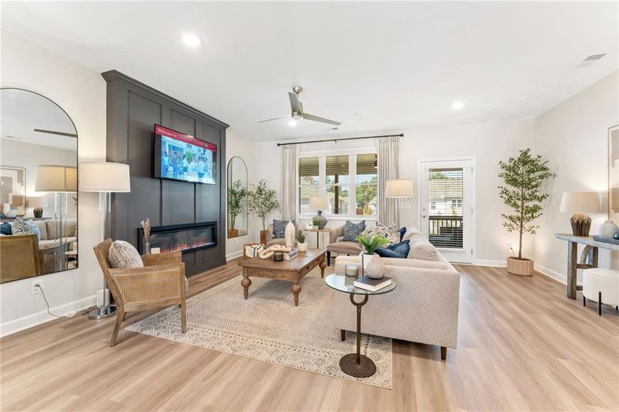 Furnished interior view inside a new home in East Park Village, Kennesaw (Image 7).