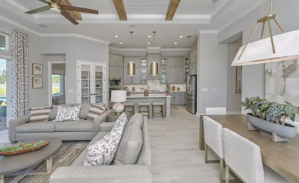 Furnished interior view inside a new home in SilverLeaf, St. Augustine (Image 7). Furnished interior view inside a new home in SilverLeaf, St. Augustine (Image 7).