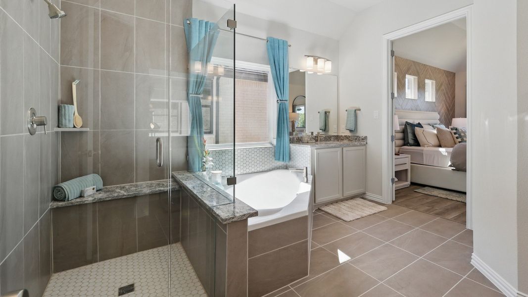 Representative furnished interior of a home built from the Rosewood by Brightland Homes in Green Oaks Preserve, Arlington (Image 13).