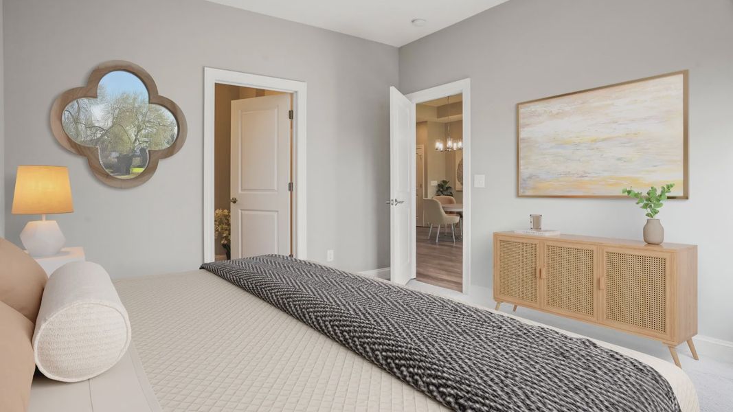 Representative furnished interior of a home built from the Rockaway by Epcon Communities in The Courtyards at Oak Grove, Durham (Image 6).