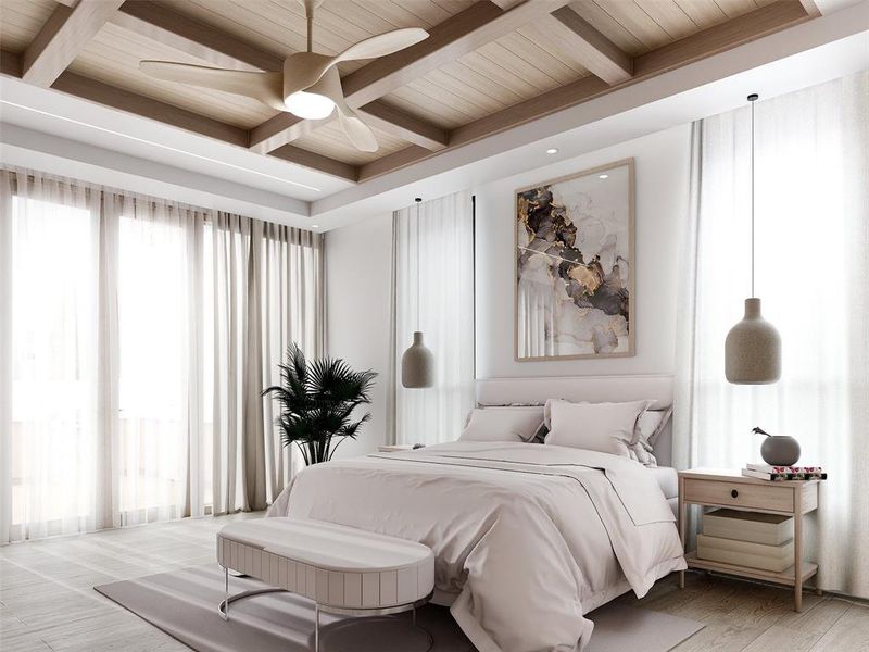 Furnished interior view inside a new home in , Dallas (Image 23).