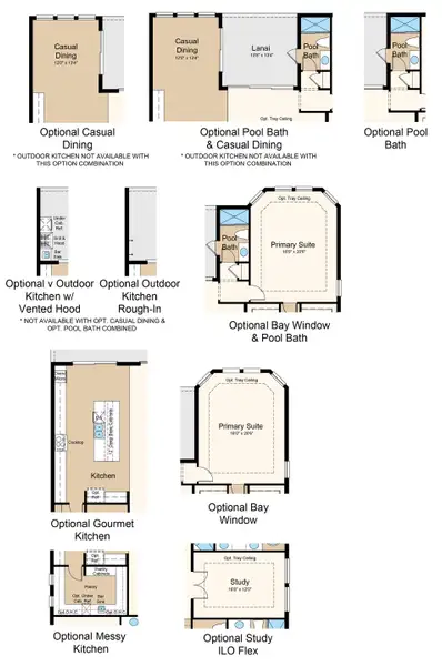 2D floor plan layout of this home in Esplanade at Starling, Punta Gorda, FL (Image 3).