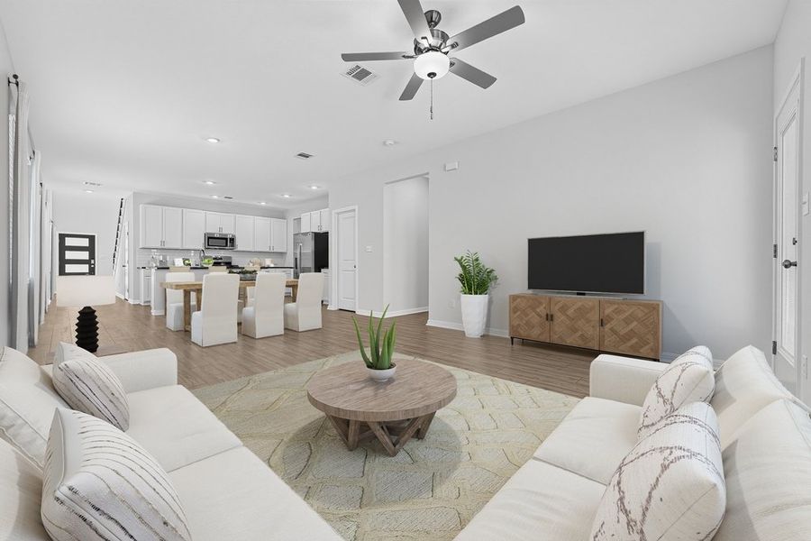 Furnished interior view inside a new home in Sunfield, Buda (Image 6).