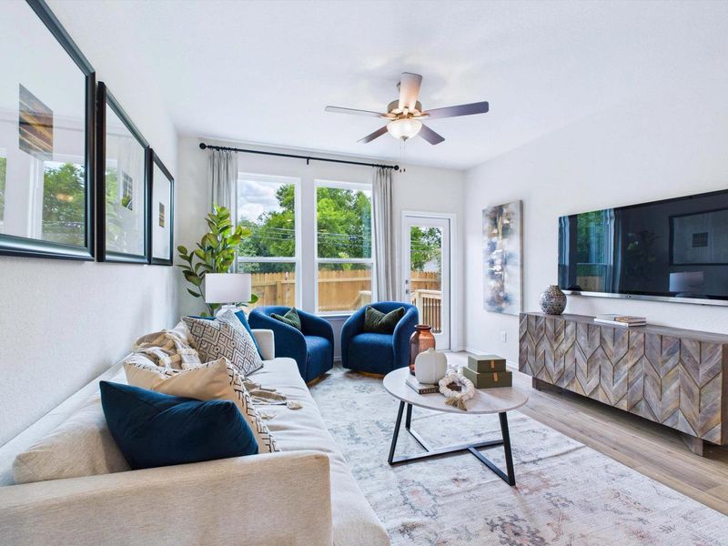 Representative furnished interior of a home built from the The Gillian C by Davidson Homes LLC in Cedar Heights, San Antonio (Image 14).