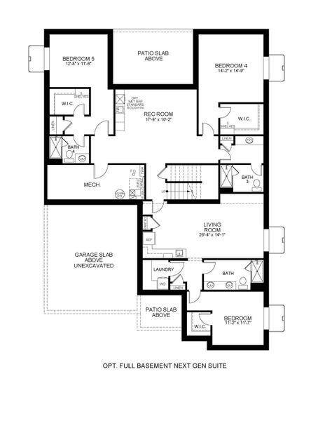 2D floor plan layout for the 6215 by Scott Felder Homes in Westerly, Erie, CO (Image 10). 2D floor plan layout for the 6215 by Scott Felder Homes in Westerly, Erie, CO (Image 10).