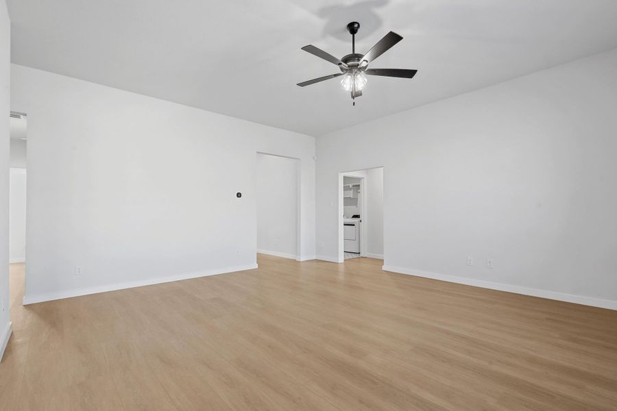 Representative unfurnished interior of a home built from the Iverson I by Cheldan Homes in Terra Vista, Springtown (Image 62). Representative unfurnished interior of a home built from the Iverson I by Cheldan Homes in Terra Vista, Springtown (Image 62).