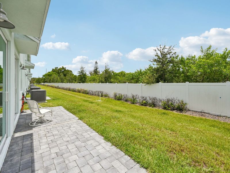 Exterior details and patio area of a home in Tidewater, Fort Pierce (Image 3).