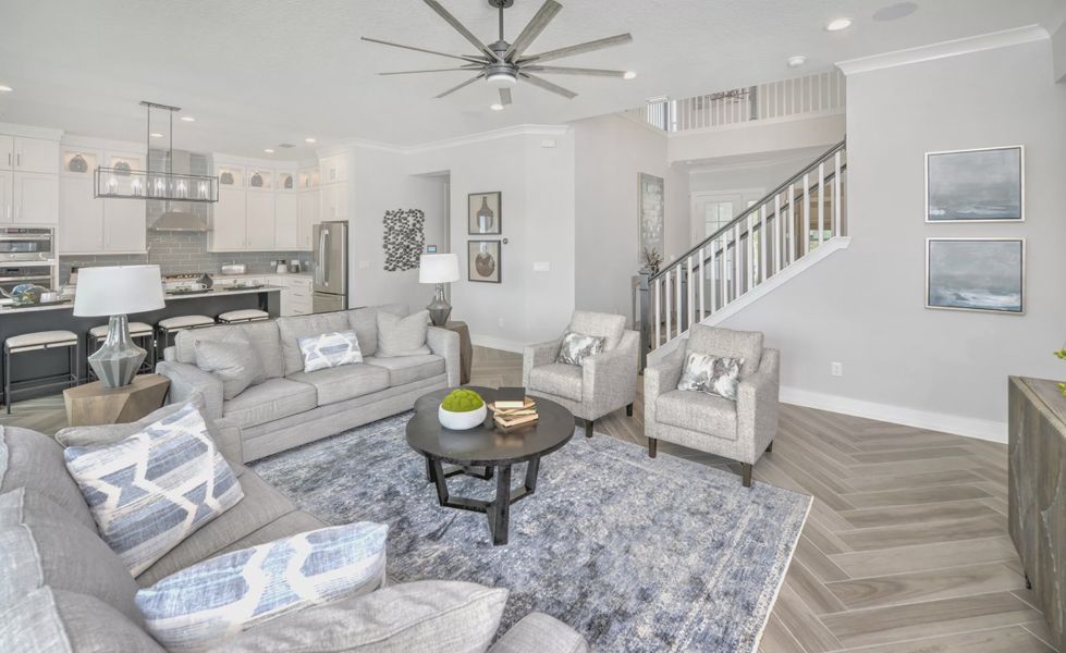 Furnished interior view inside a new home in Middlebourne, St. Johns (Image 9).