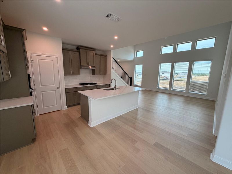 Furnished interior view inside a new home in Crosswinds, Kyle (Image 3).