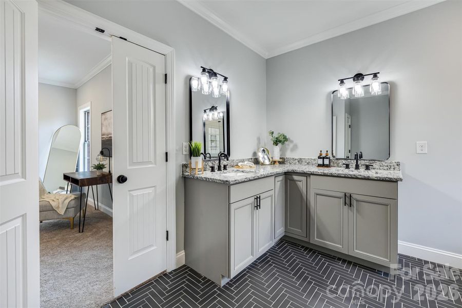 Furnished interior view inside a new home in , Gastonia (Image 17).