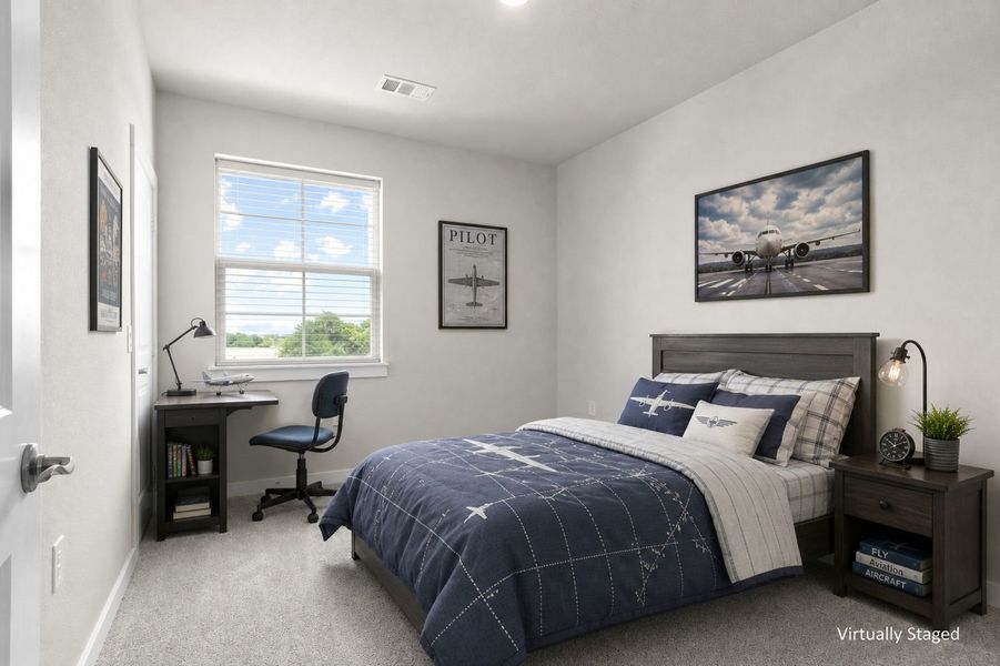 Furnished interior view inside a new home in The Tribute, The Colony (Image 37).