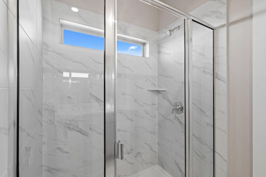Walk-in shower in Primary Bath