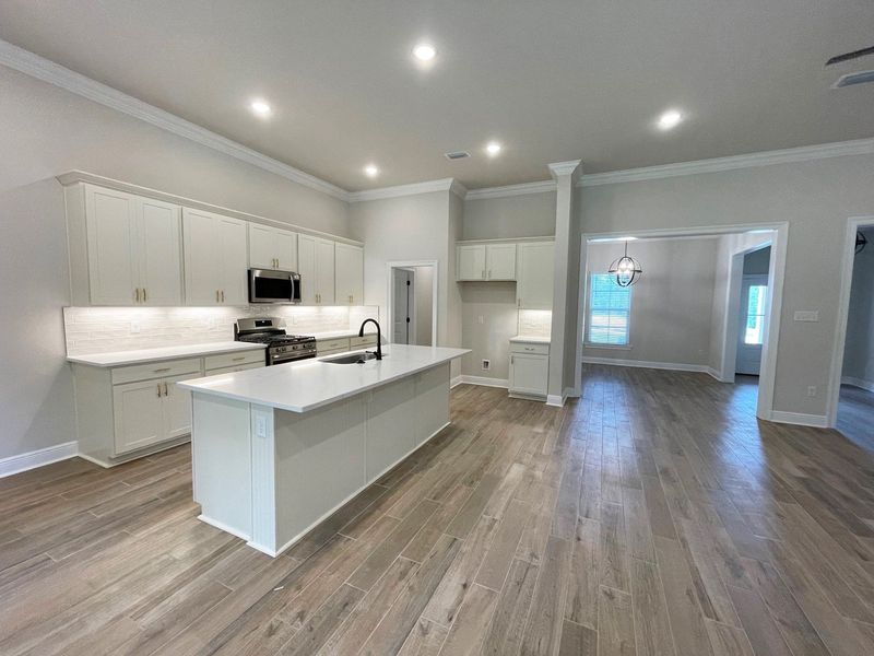 Furnished interior view inside a new home in Iron Rock, Cantonment (Image 4).